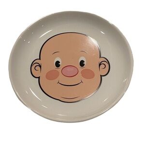 Fred Plays with His Food plate.